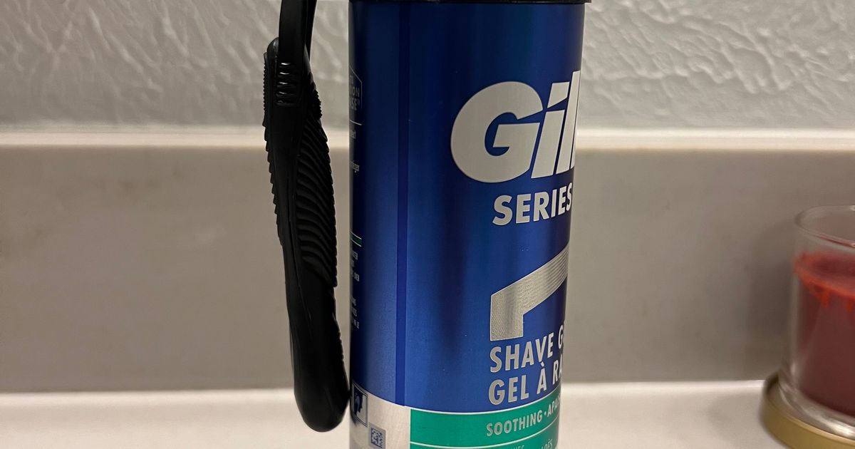 Razor Holder for Shaving Cream Can (Snapon) by Trudant Download free