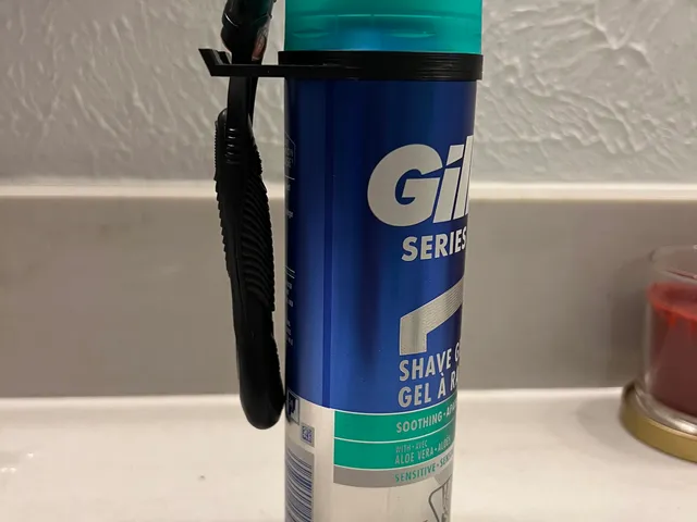 Razor Holder for Shaving Cream Can (Snap-on)