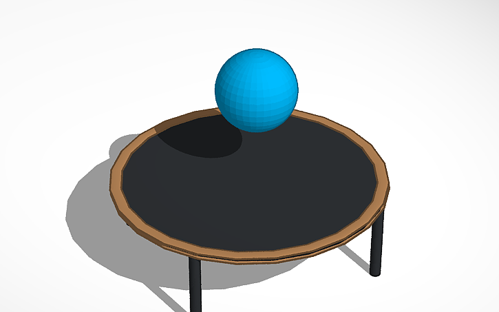 Trampolin Visual Trampoline with a nice Big Ball to go with it! by Jackson S. | Download ...