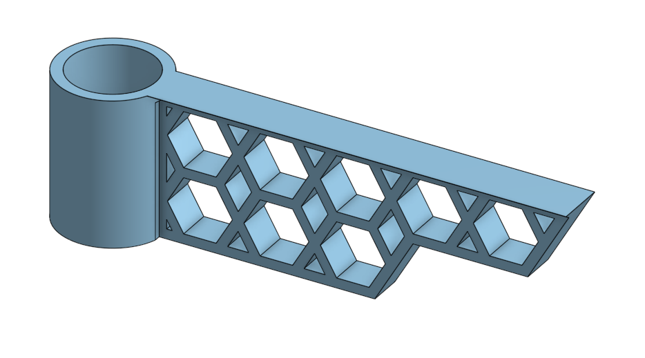 Shelf Support Bracket for Metal Shelf 3D model thumbnail