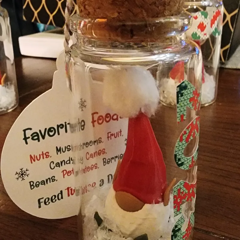 Pet Christmas Elf In a Jar / Ornament by wolffaayyy