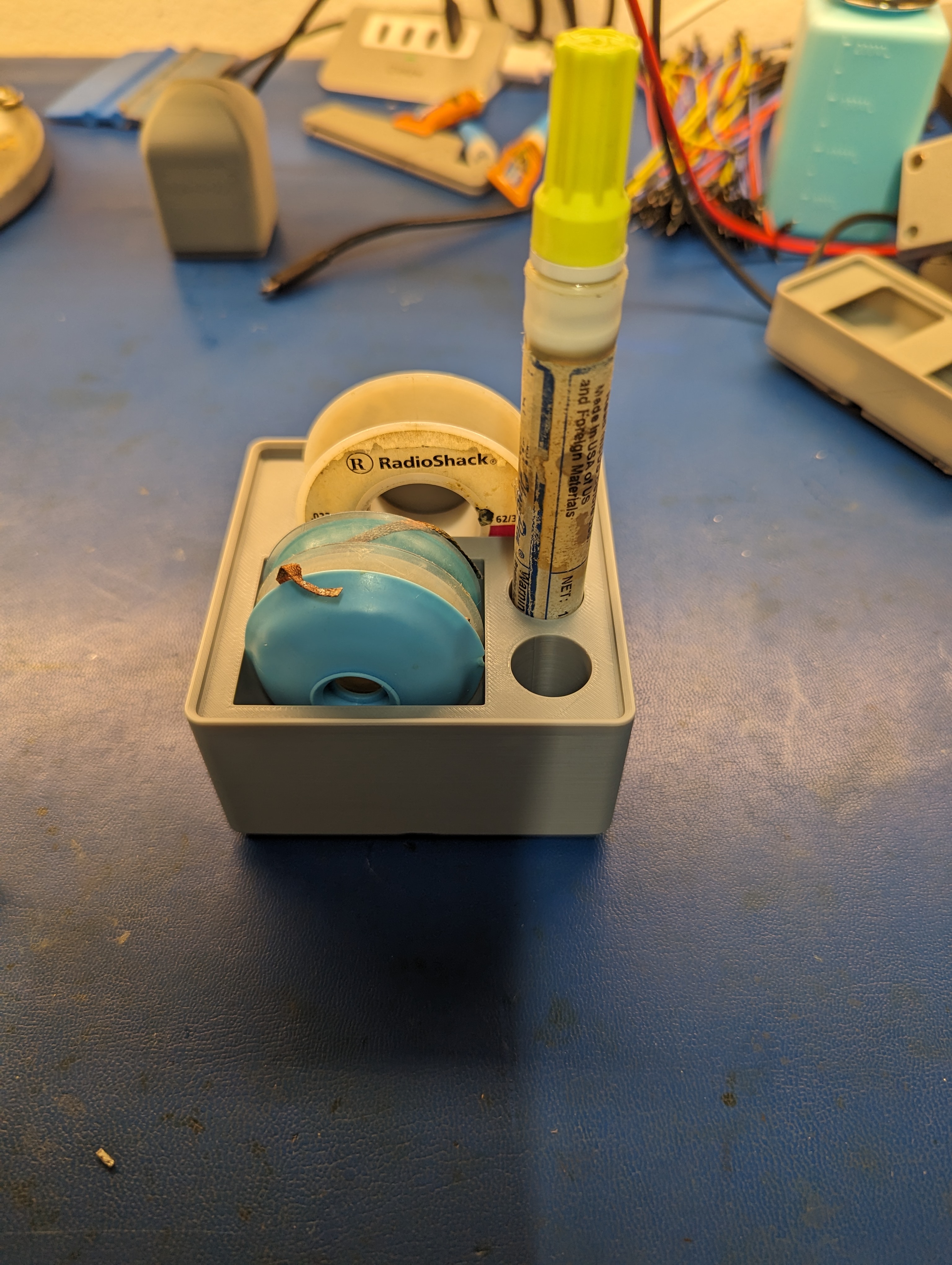 Gridfinity - Solder Braid,  Flux Pen, and Solder Spool