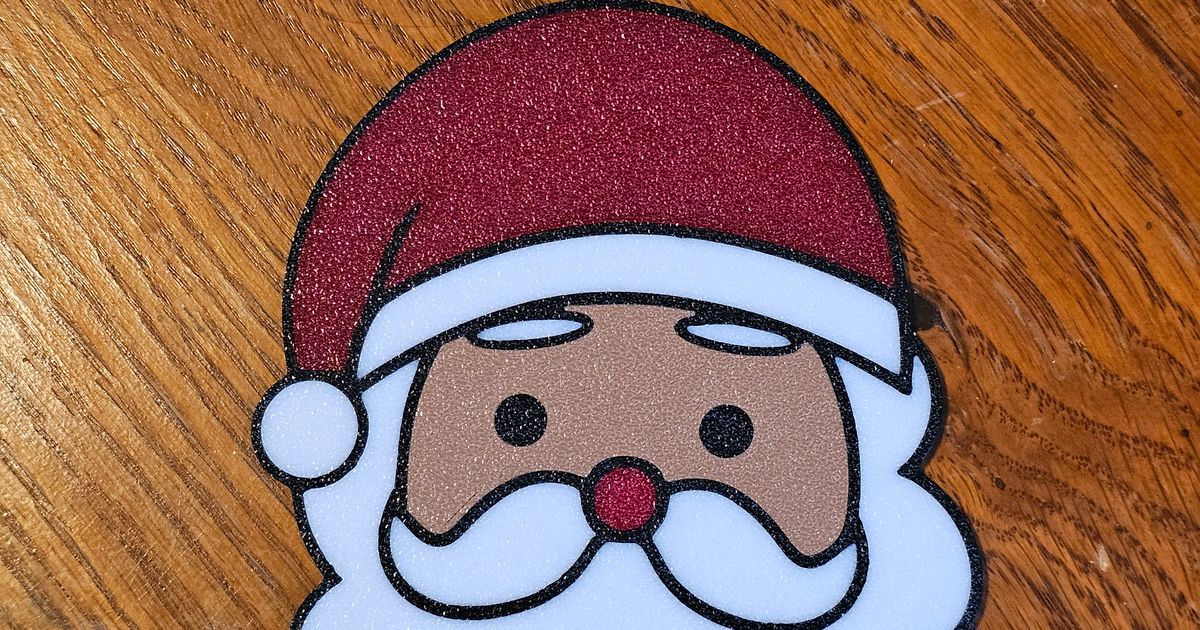 Colored page santa face painted by javi-alonso