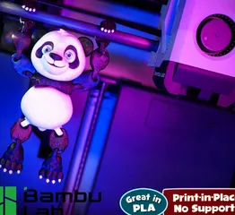 STL file Cute little panda 🐼・Model to download and 3D print・Cults