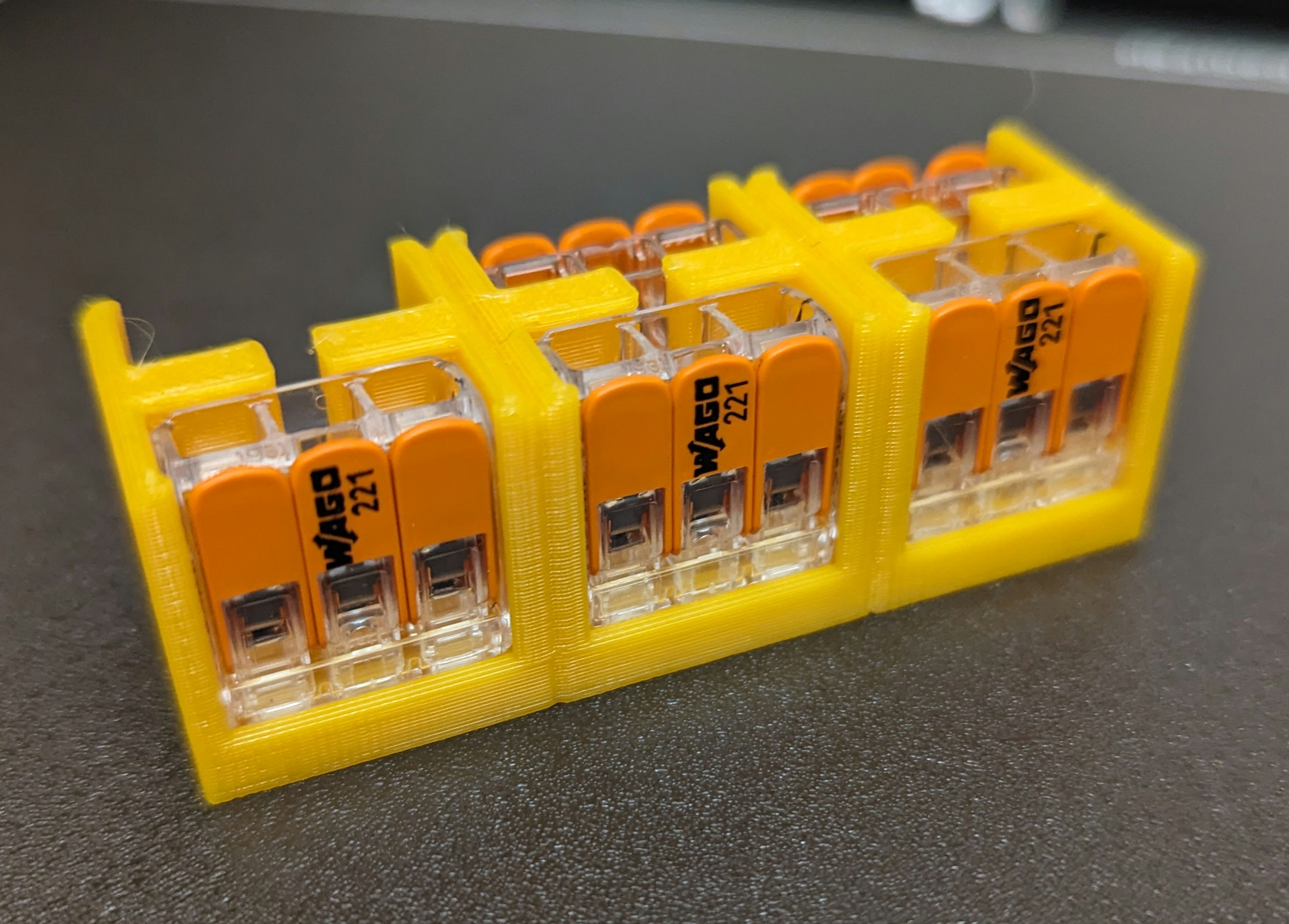 Wago 221413 x6 mount by TM4Prusa Download free STL model