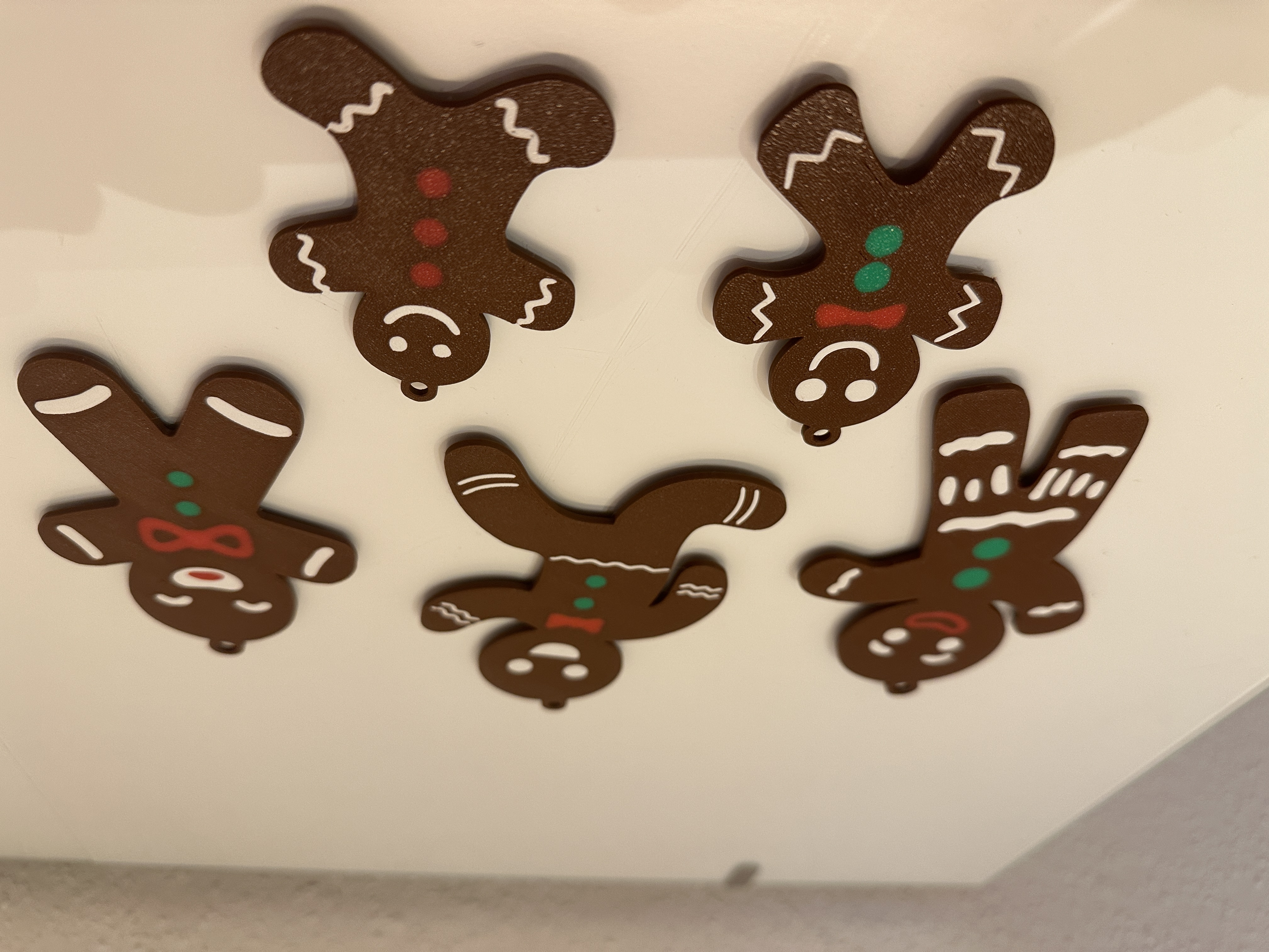 Gingerbread Family Layerchange + MMU AMS Christmas Ornaments