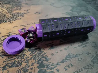DnD/Tabletop lv, HP and Gold Counter by GamerForge | Download free STL ...