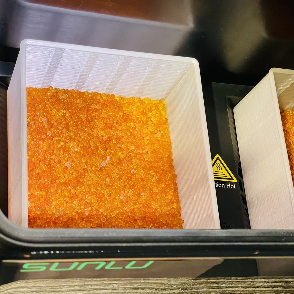 Wisedry 112 Gram [4 Packs] Silica Gel Desiccant Packs for Larger Container Desiccant Bags with Orange Indicating Beads for 3D Printer Filament Gun