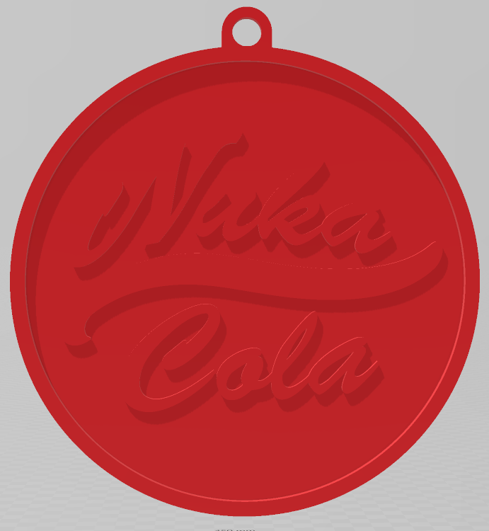 EASY TO PRINT, FALLOUT INSPIRED, NUKA-COLA, CHRISTMAS TREE, ORNAMENT, DECORATION
