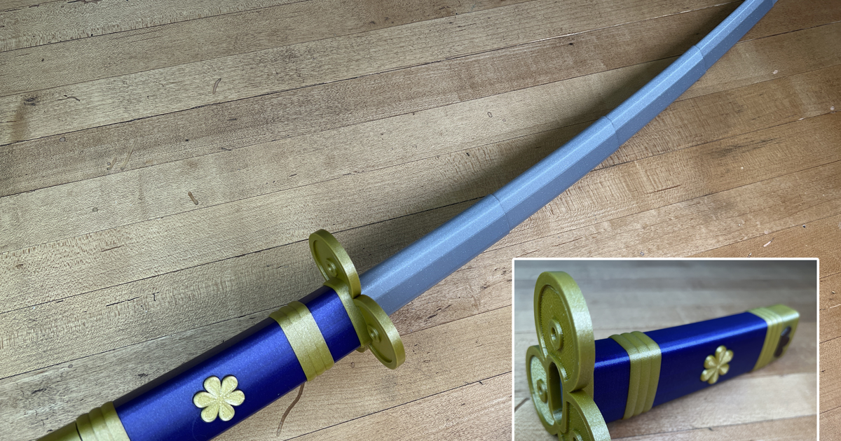 Collapsing Enma Multi-Part Sword by 3D Printing World | Printables Store