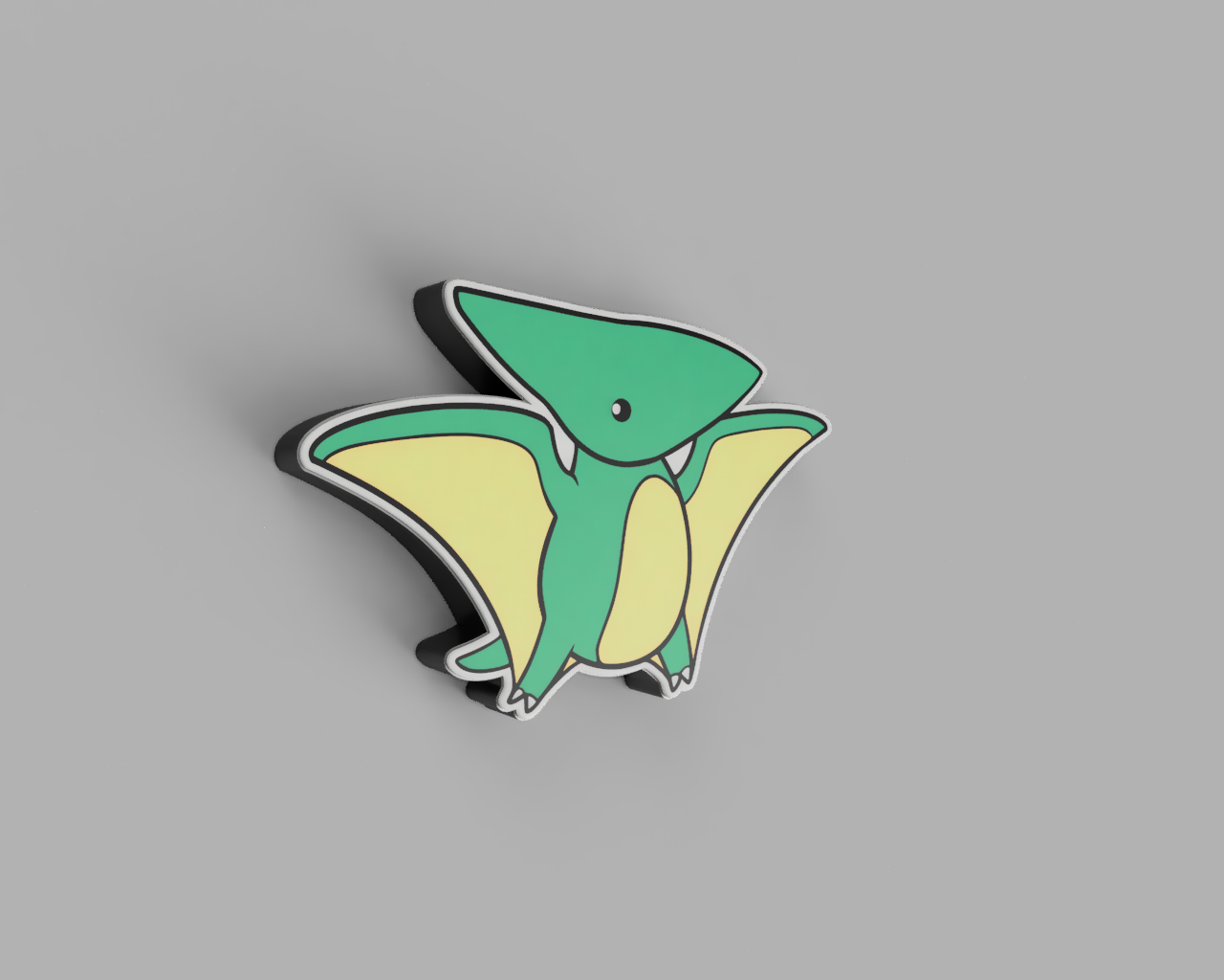 Miniatura 6 do modelo 3D Pterodactyl Lightbox  - Led Lamp