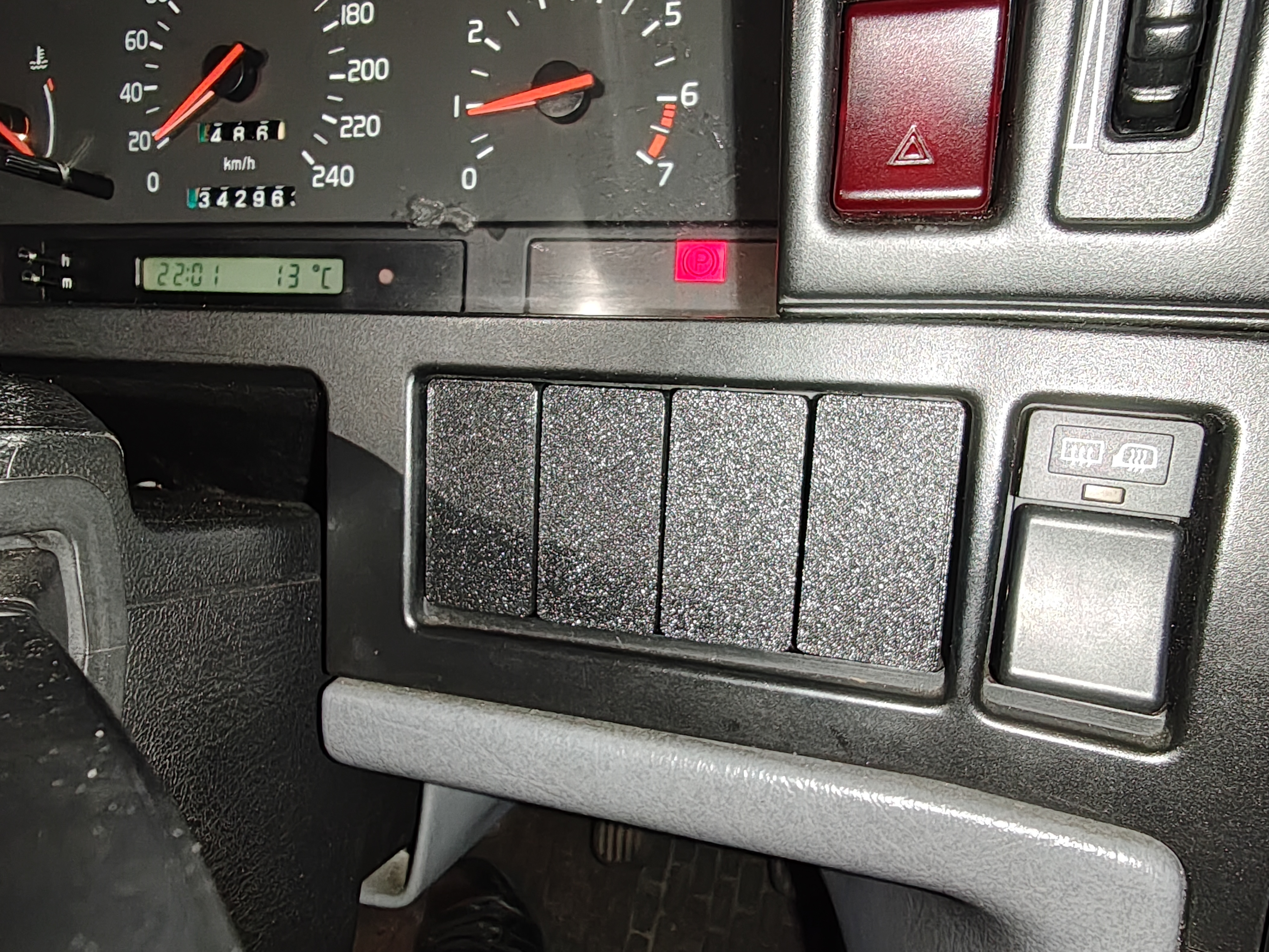 Volvo 850 switch blank cover