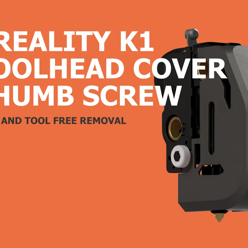 K1 Toolhead Cover Thumb Screw by Henlor | Download free STL model