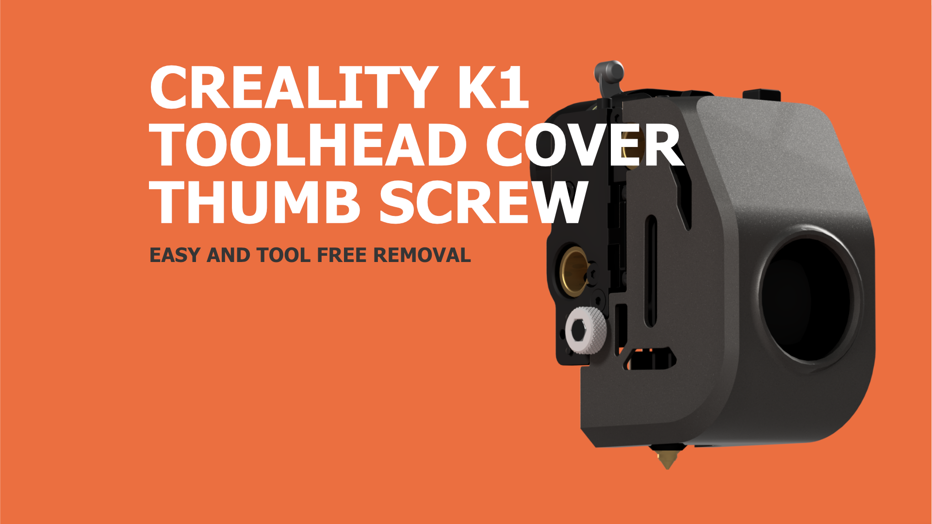 K1 Toolhead Cover Thumb Screw by Henlor Download free STL model