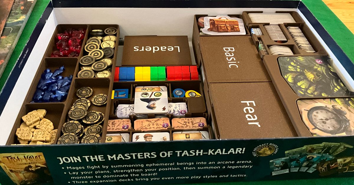 Tash-Kalar Board Game Organizer Insert 3D model 3D printable