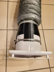 Bathroom fan transition piece 150 mm to 120 mm