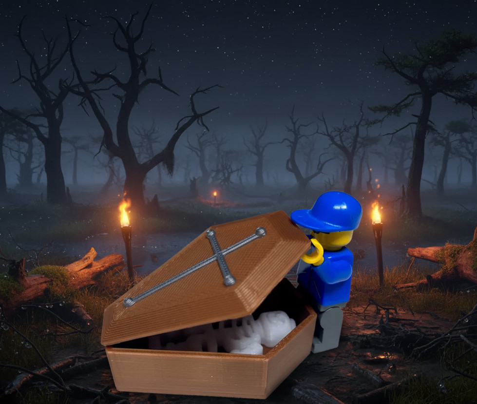 Halloween Coffin for LEGO figures (Sarg für LEGO-Figuren)