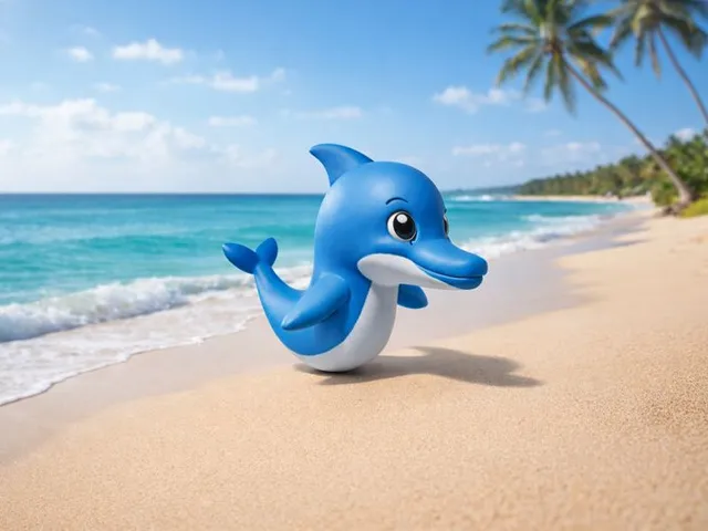 Blue Dolphin Decorative Figurine