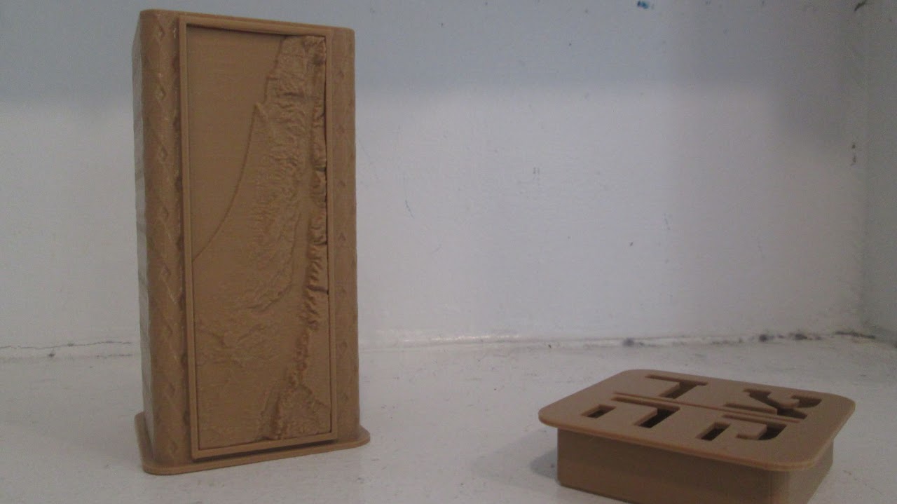 Israel Topography tzedaka box