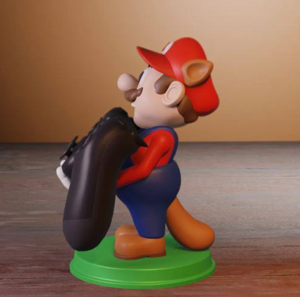 Super Mario PS4 Controller halter by ShadowwingsXD