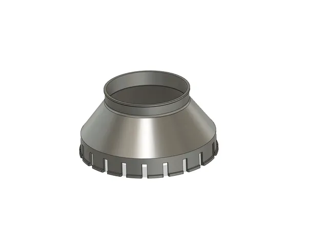 kitchen exhaust fan exit adapter 150mm to 100mm