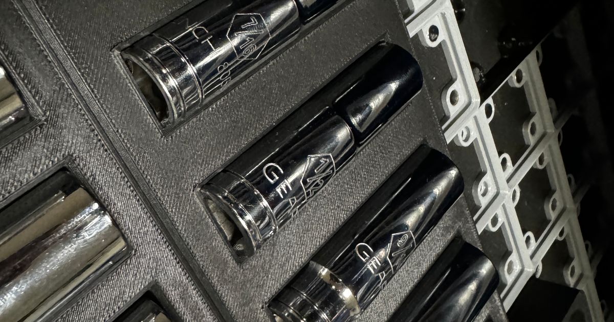 Gearwrench Deep Socket Holder (SAE) by giostealth Download free STL