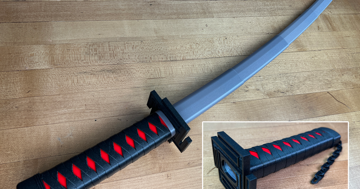 Ichigo's Multi-Part Collapsing Sword by 3D Printing World | Printables ...