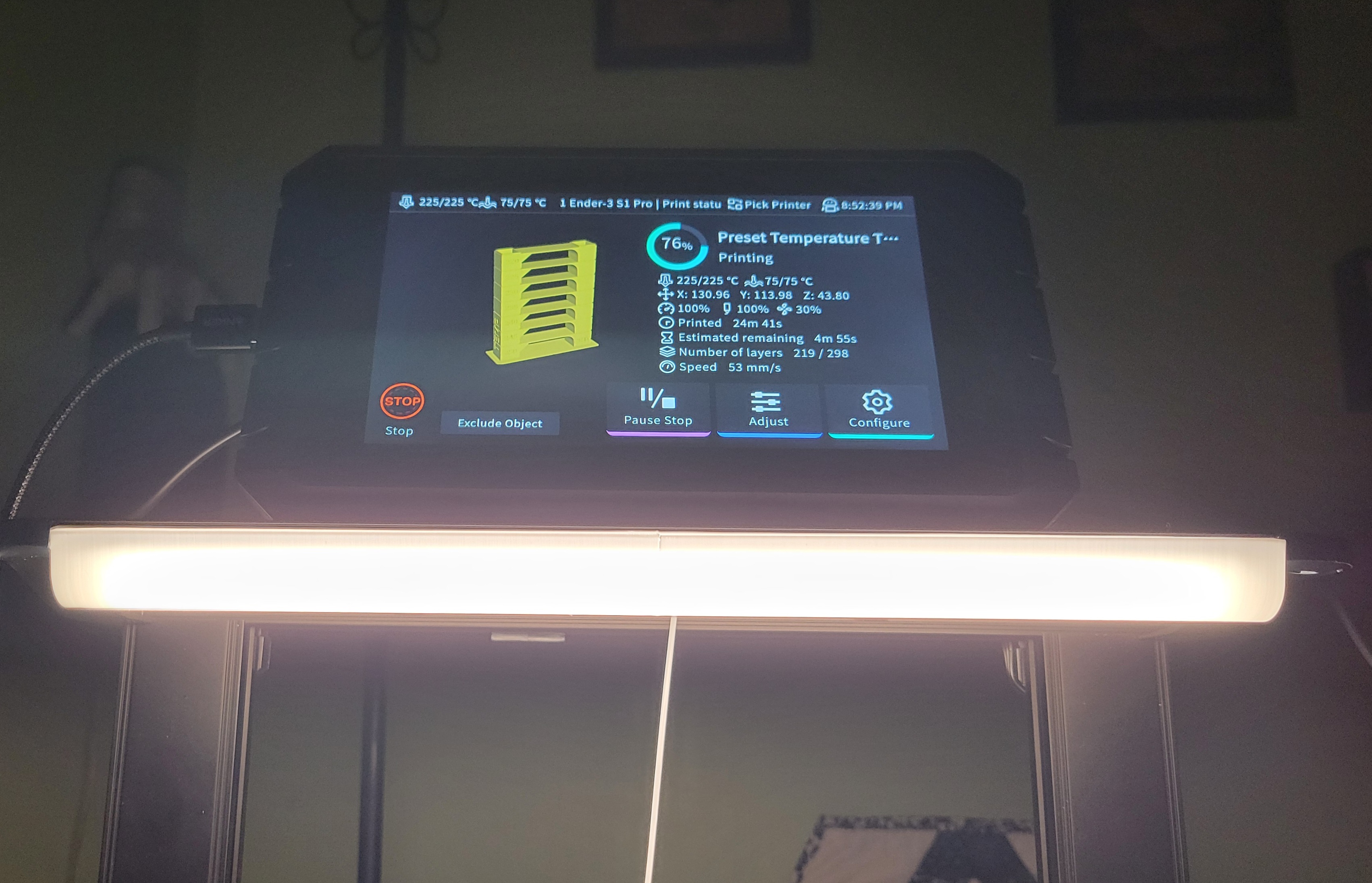 Ender 3 S1 Pro Light Diffuser