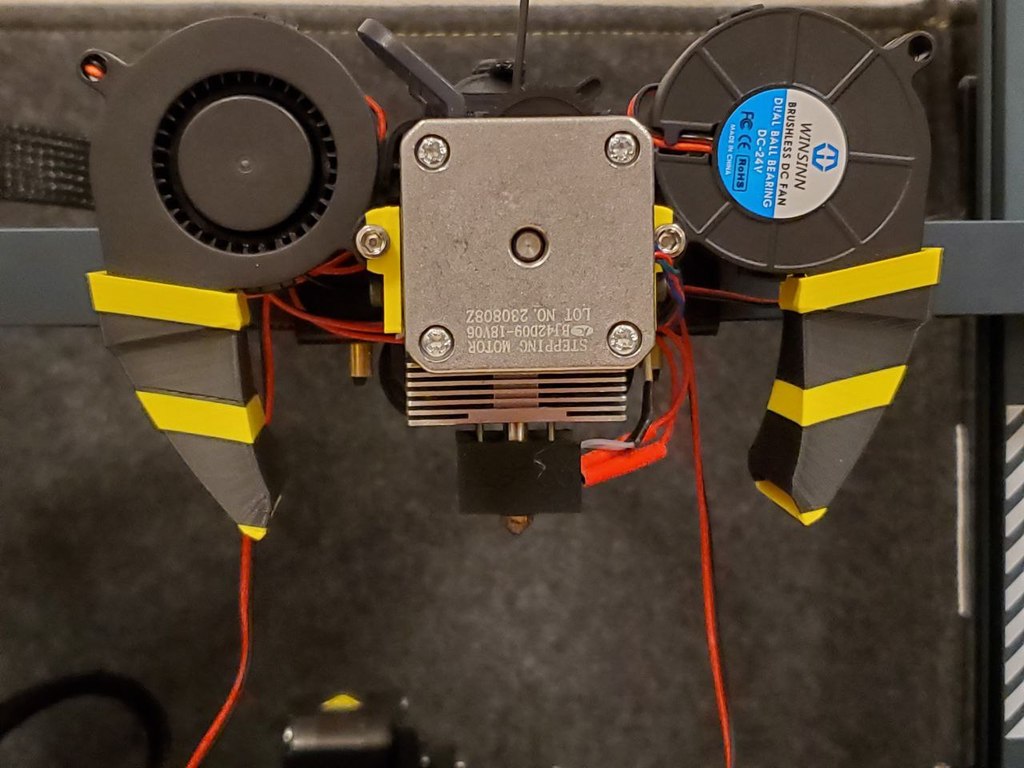 Modular cooling system for Neptune 3 Pro - Wasp Fangs Quad 5015 - parts cooling — miniatura 2