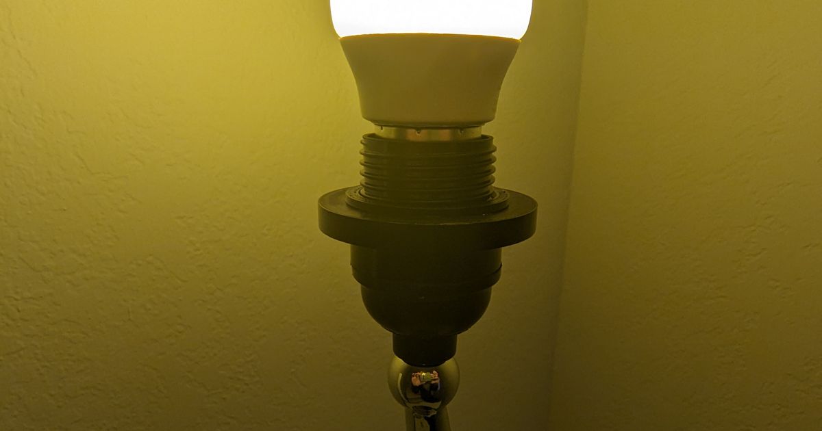 Lamp shade adapter by VictorDenisov Download free STL model