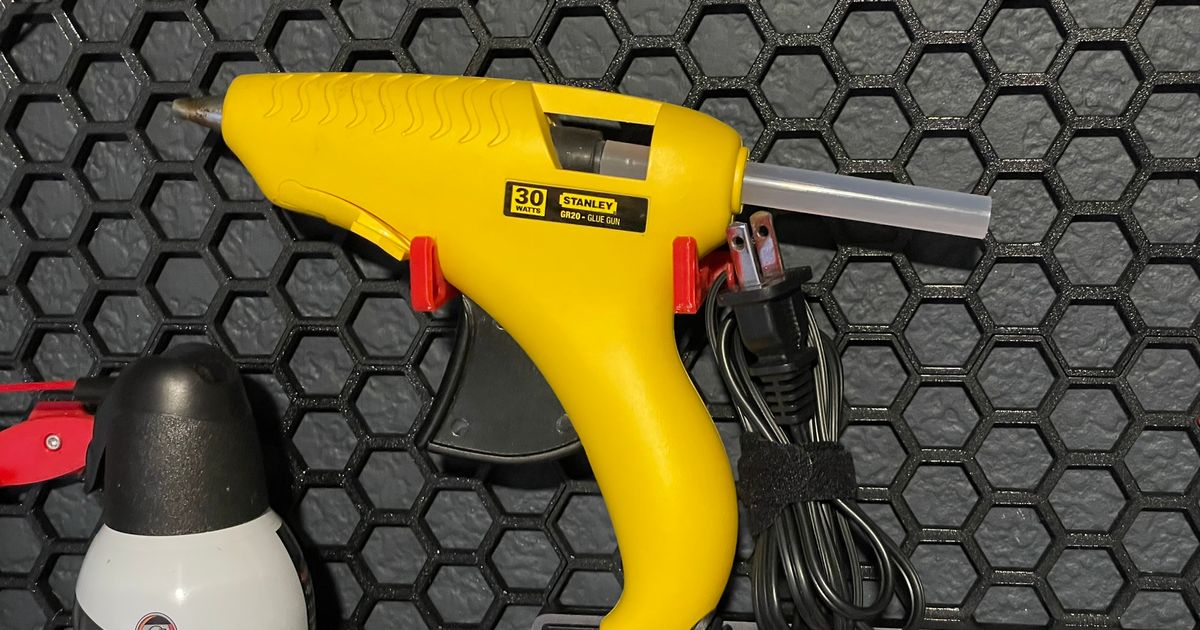 HSW Glue Gun Holder by smdollins Download free STL model