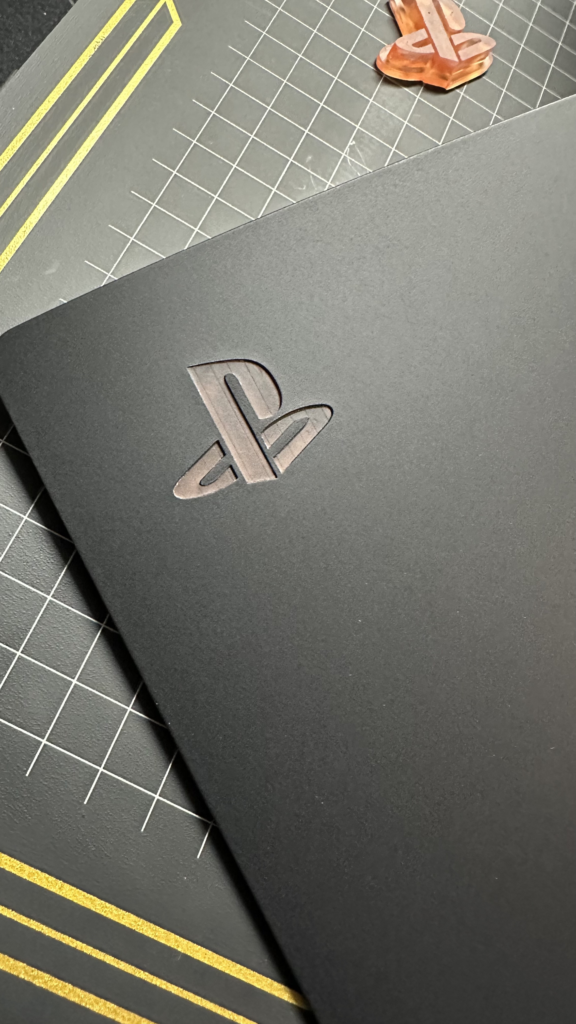 PS5 Side Panel Logo Insert by FunkyNuggets007 Download free STL model