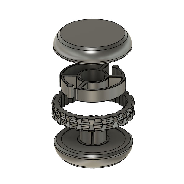 Miniatura 3 do modelo 3D Clicky Macaron Spinner