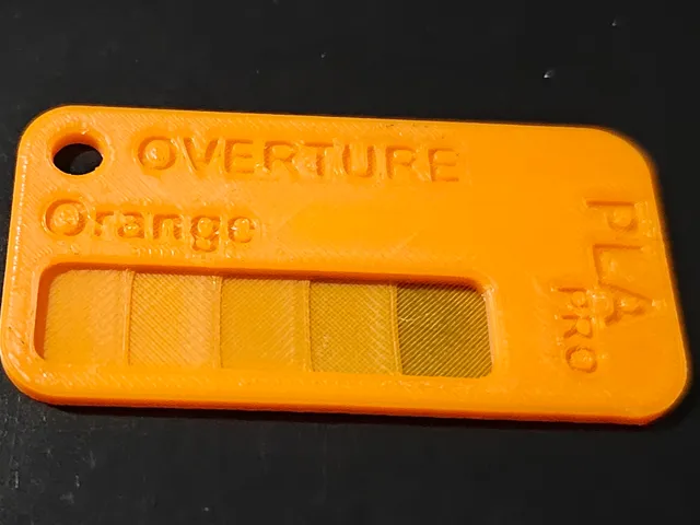 Fully Customizable Filament Swatch Sample