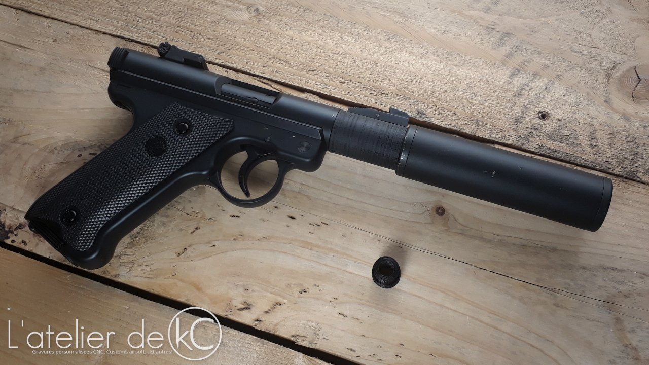 KJ mk1 short threaded barrel 3D model by kC