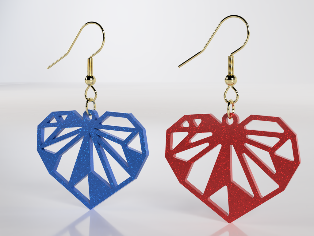 Heart earrings