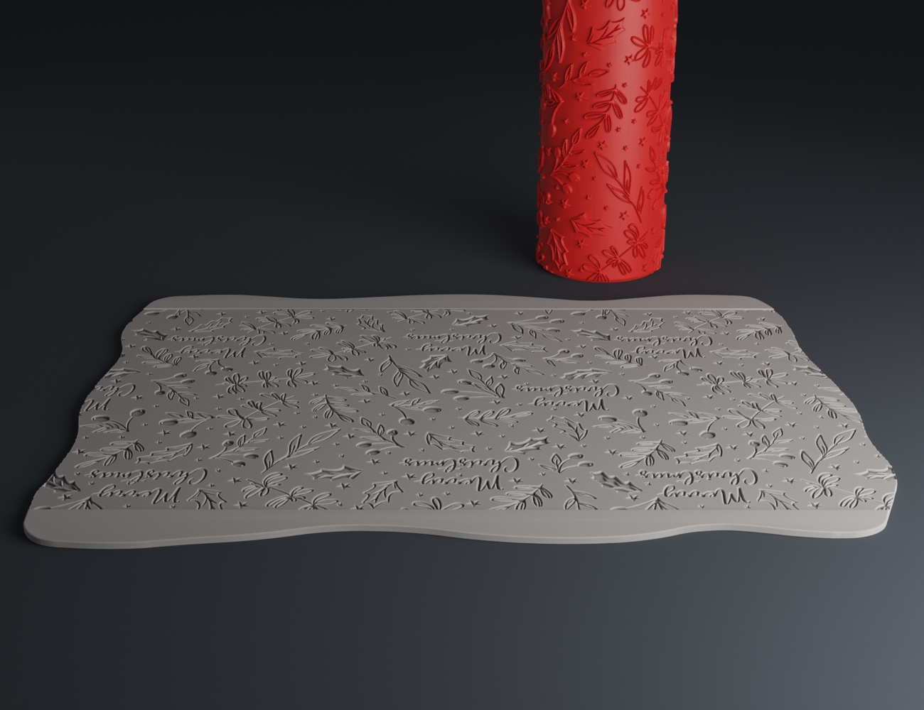 STL file 40 Clay and XPS Foam Texture Roller Stamp 🔧・3D print