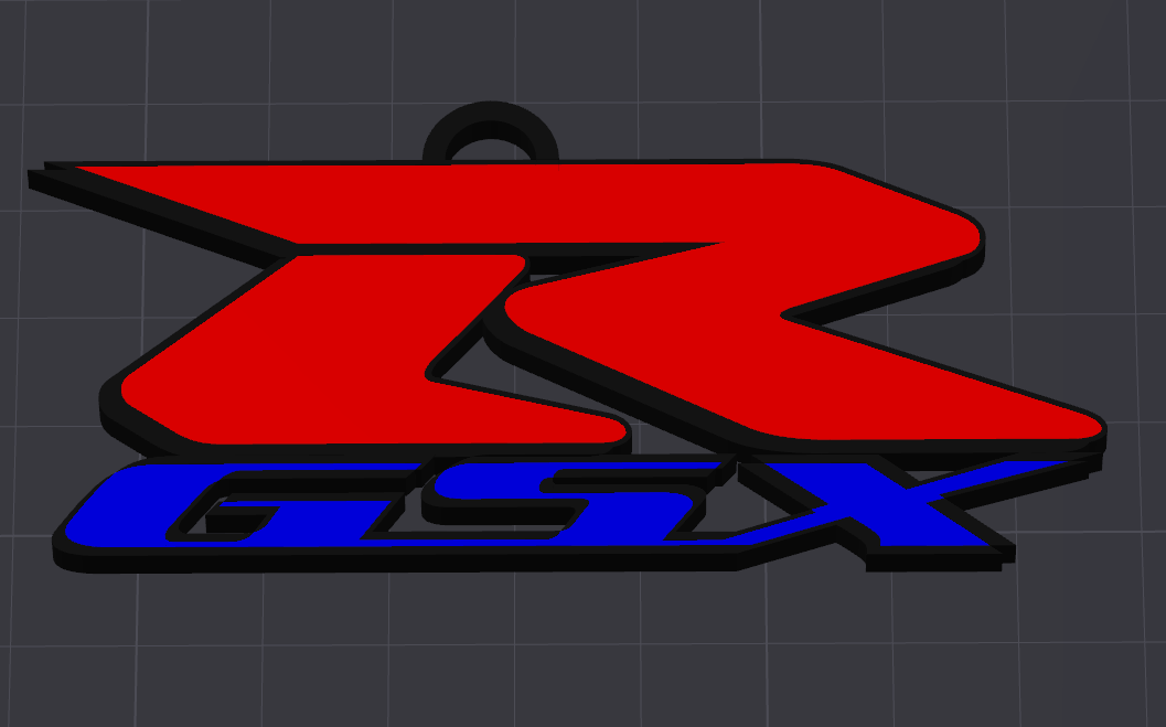 Gsxr suzuki logo keyring