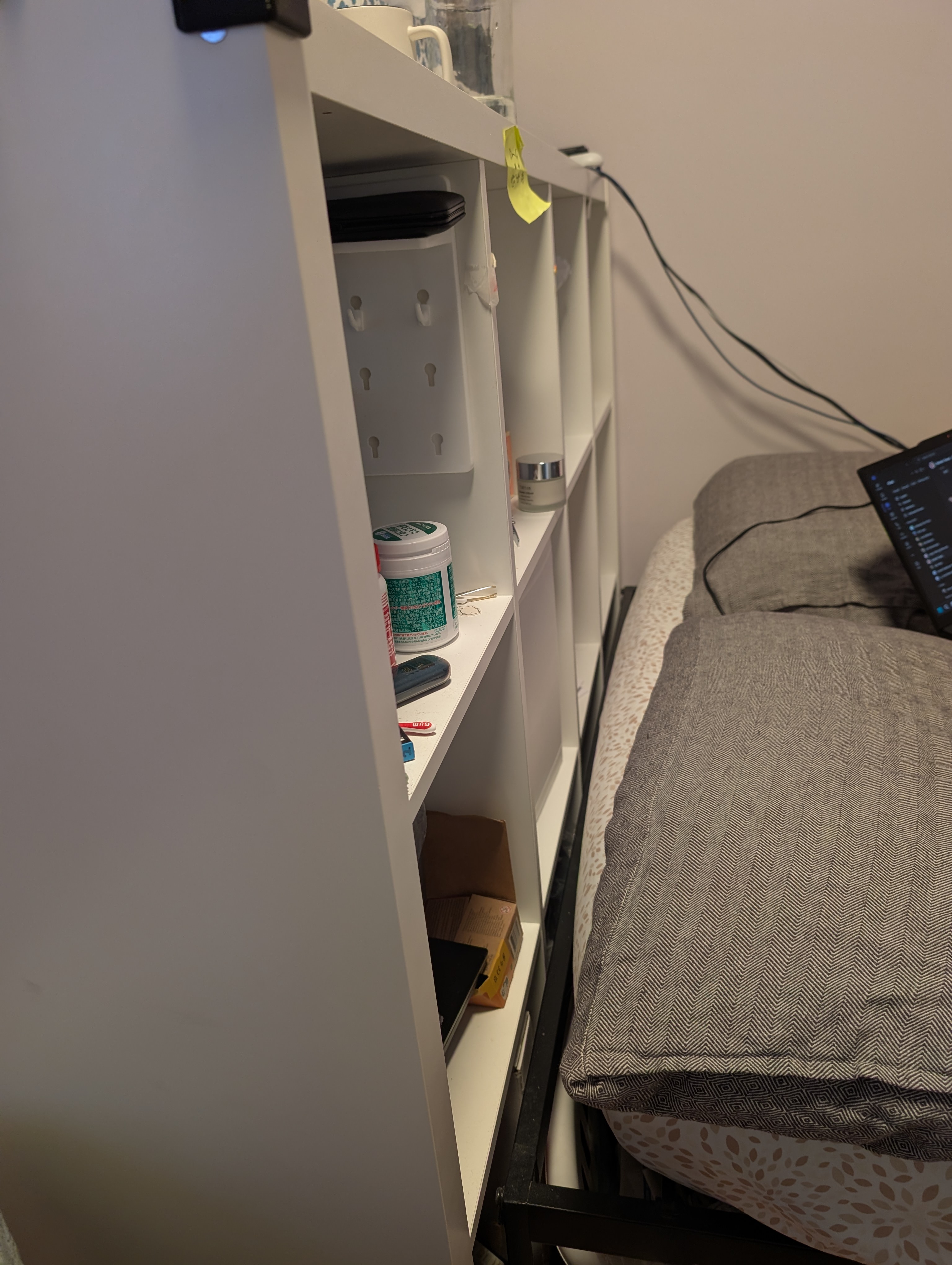 Ikea Kallax Headboard for Zinus Lorelai Double Bedframe