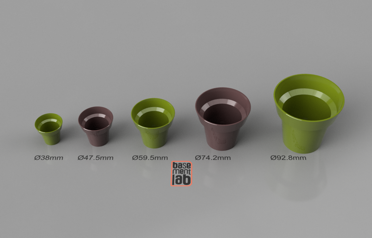 Mini Vase - Clay pot style - Collection - Mini Vaso in stile classico terracotta — miniatura 3