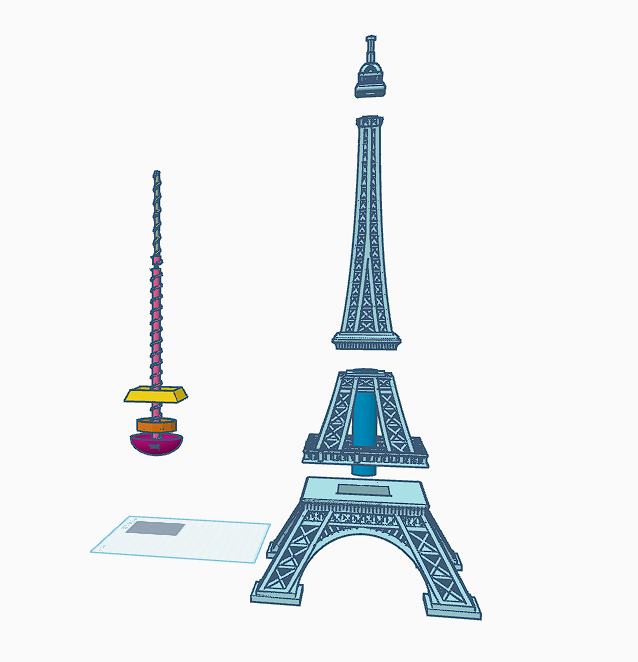 LED Lighted Eiffel Tower
