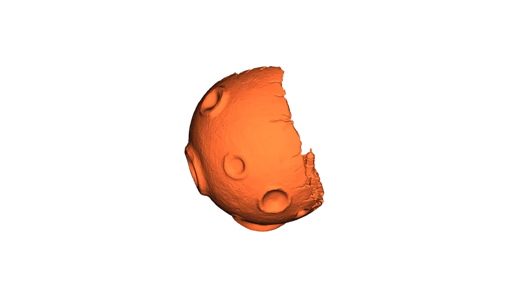 Free STL file Moon Bot - Print in Place / No supports / Easy・3D