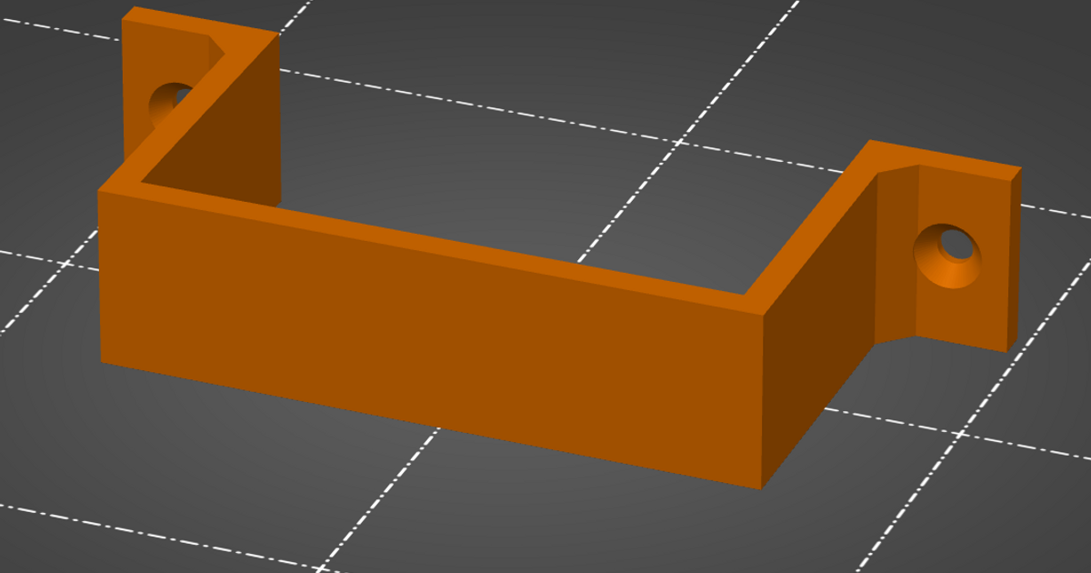 Parametrizable power adapter holder with optional engraved/protruded text by Exceeder Download