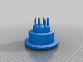 A Nice 2 Layer Birthday Cake