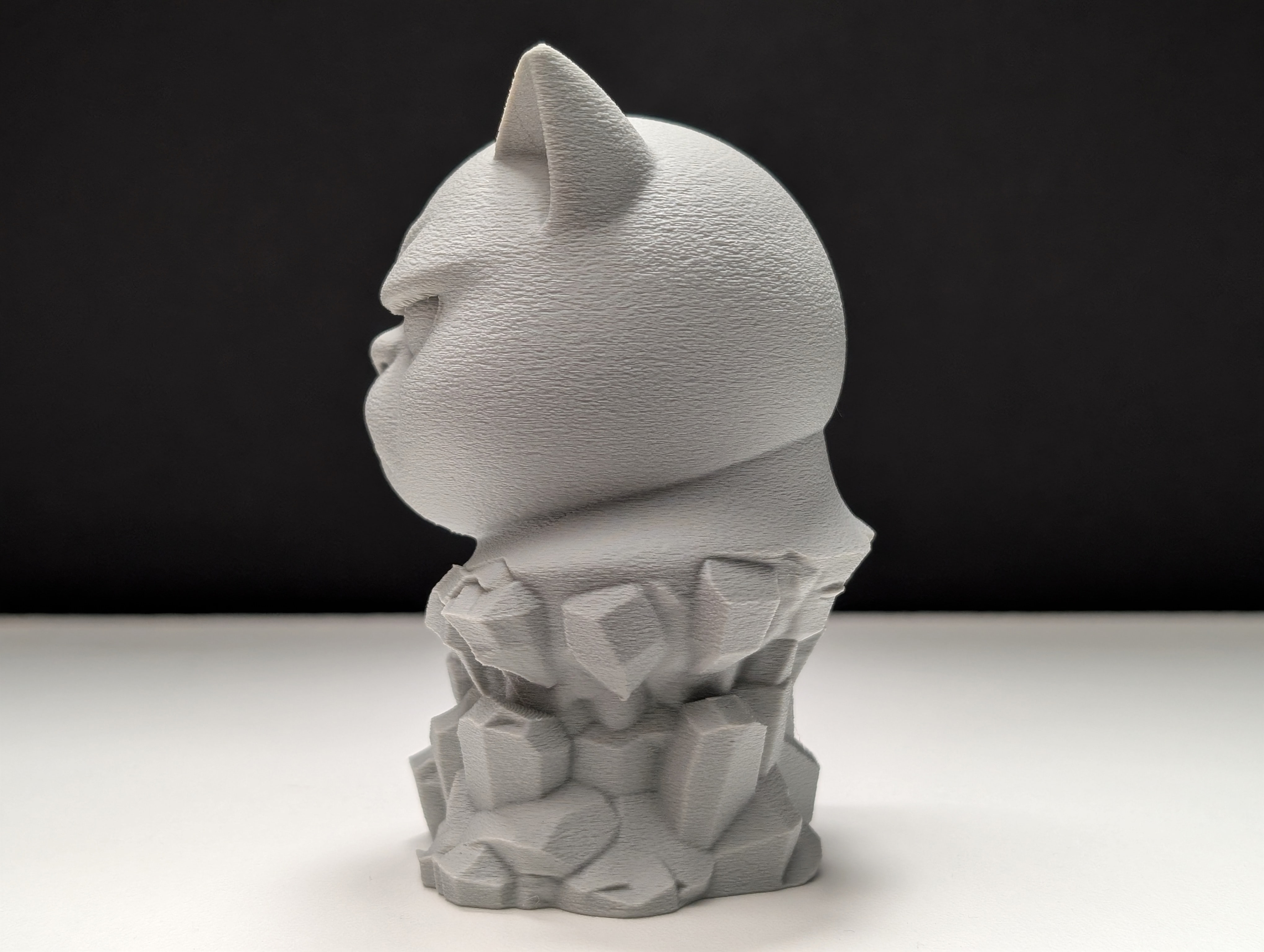Miniatura 8 do modelo 3D Grumpy Cat - Stone Bust