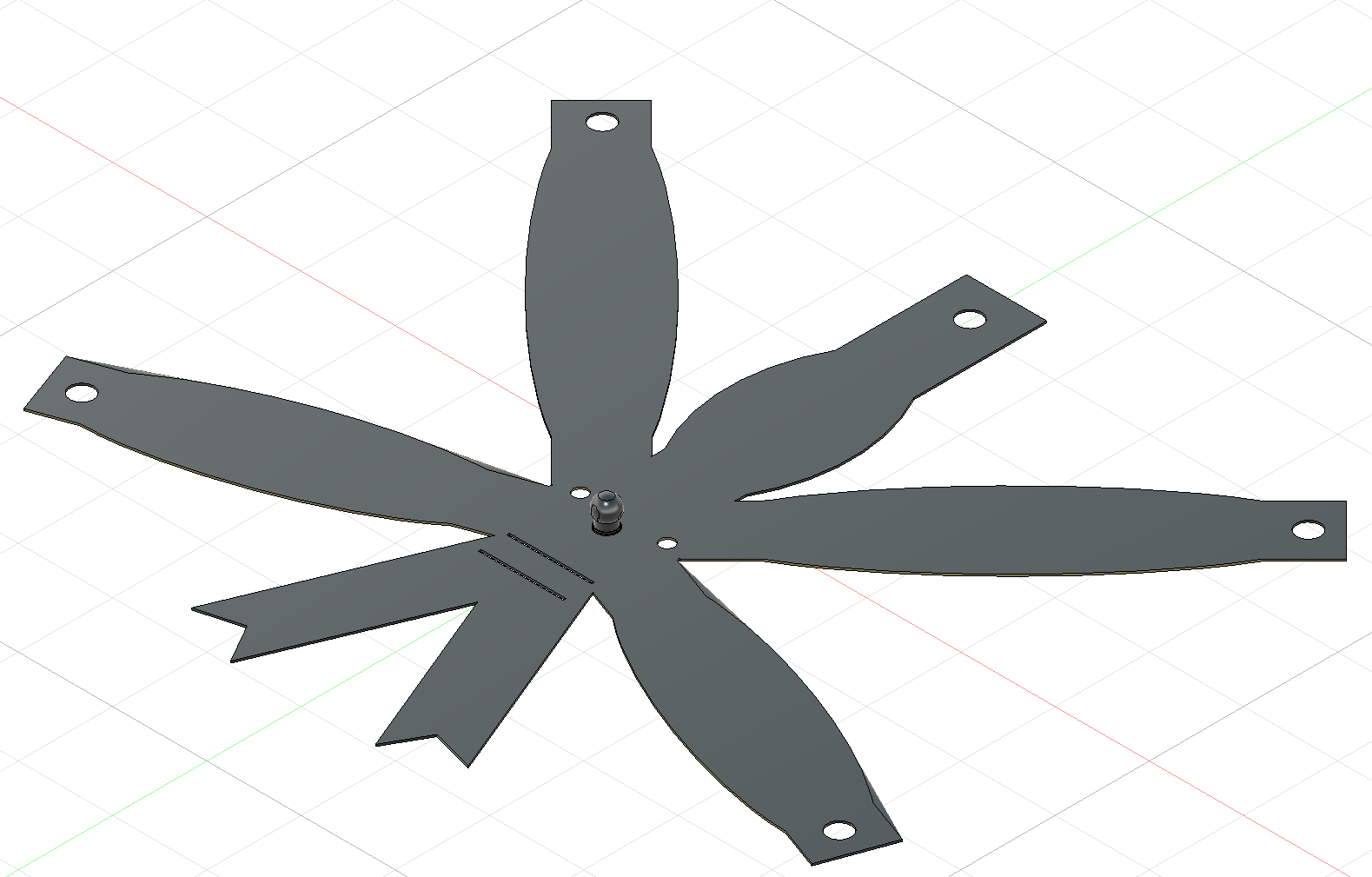 Gift Bow with ribbon holes 3D model thumbnail
