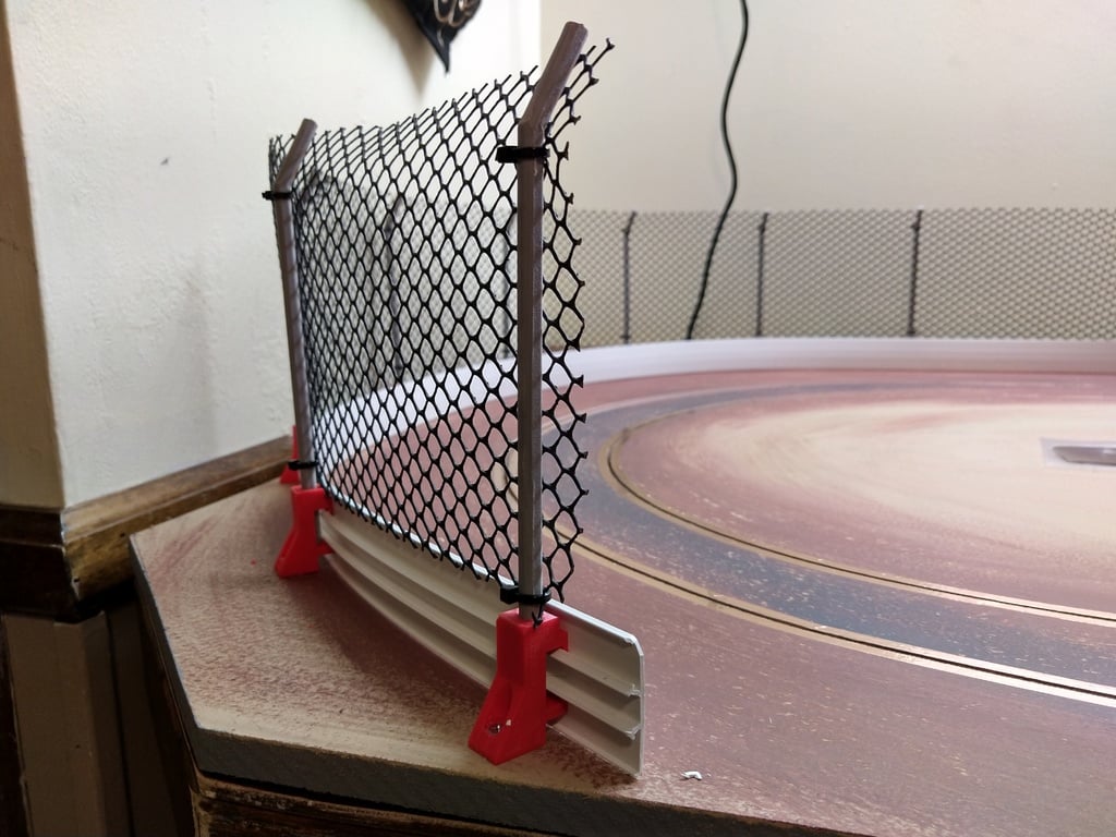 Slot Car Track Wall Supports and Fence Posts