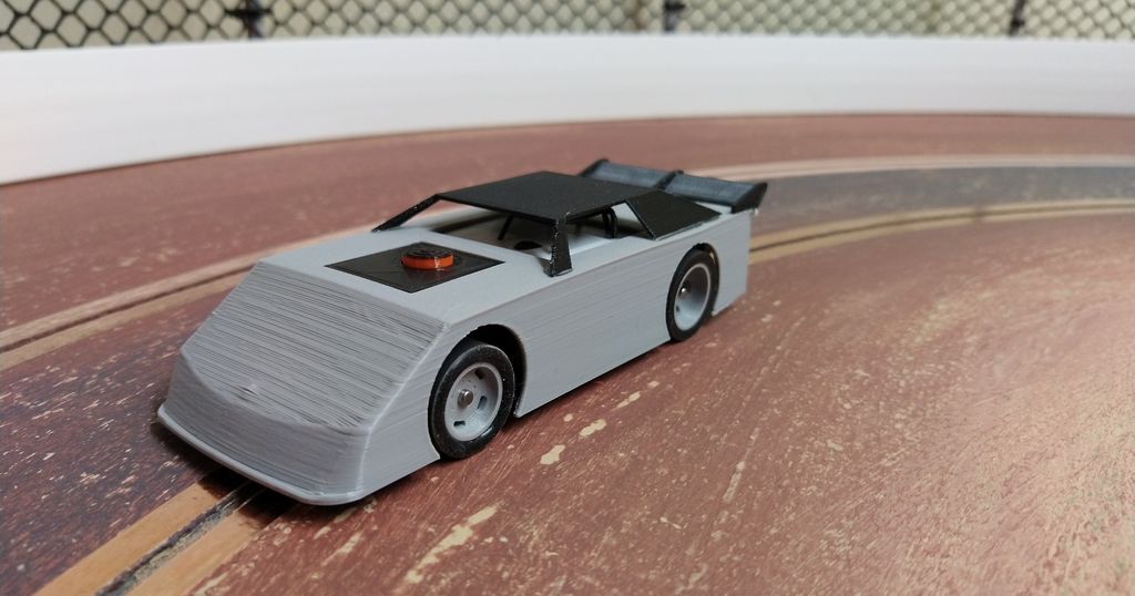 1 43 Dirt Late Model Slot Car by sjc115 Download free STL model Printables