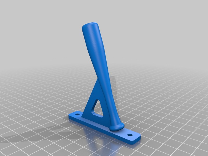 Miniatura 2 do modelo 3D Baseball Bat Hook / Hanger