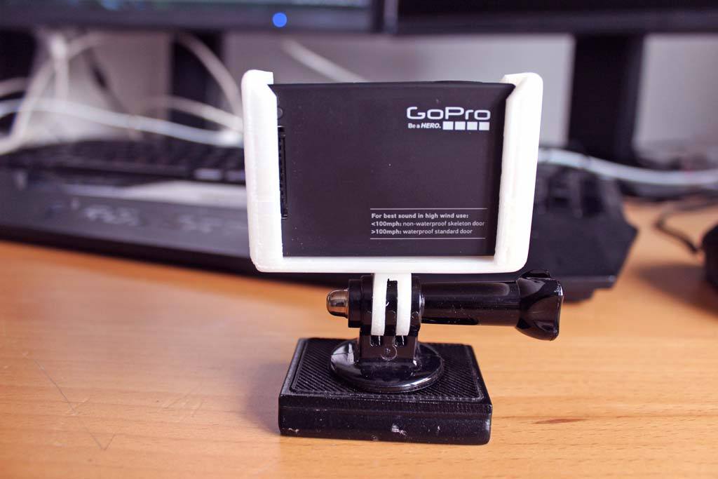 GoPro SlideIn Mount Frame (GoPro4) by flazer Download free STL model